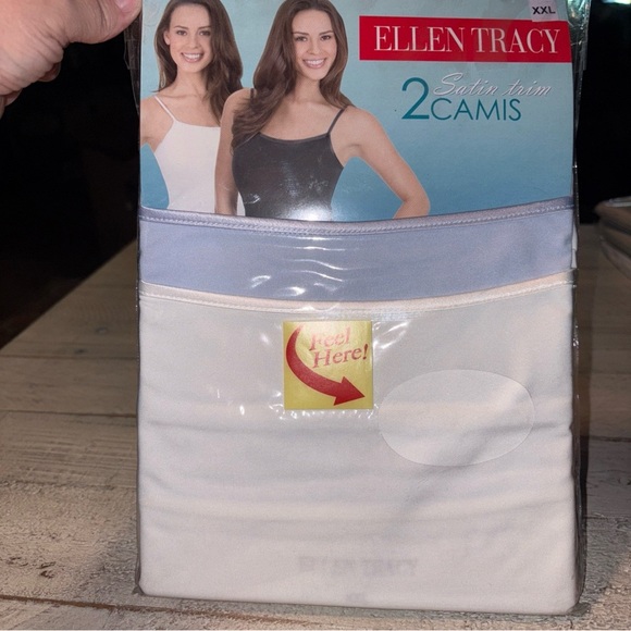 Ellen Tracey 2 Satin Trim Camis Women’s Sz XXL 20-22 Ultra Soft Natural Slimming - Picture 4 of 12